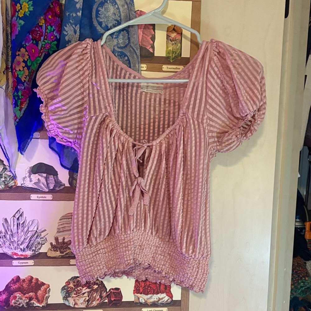 UO Sheer Striped Women's Top
